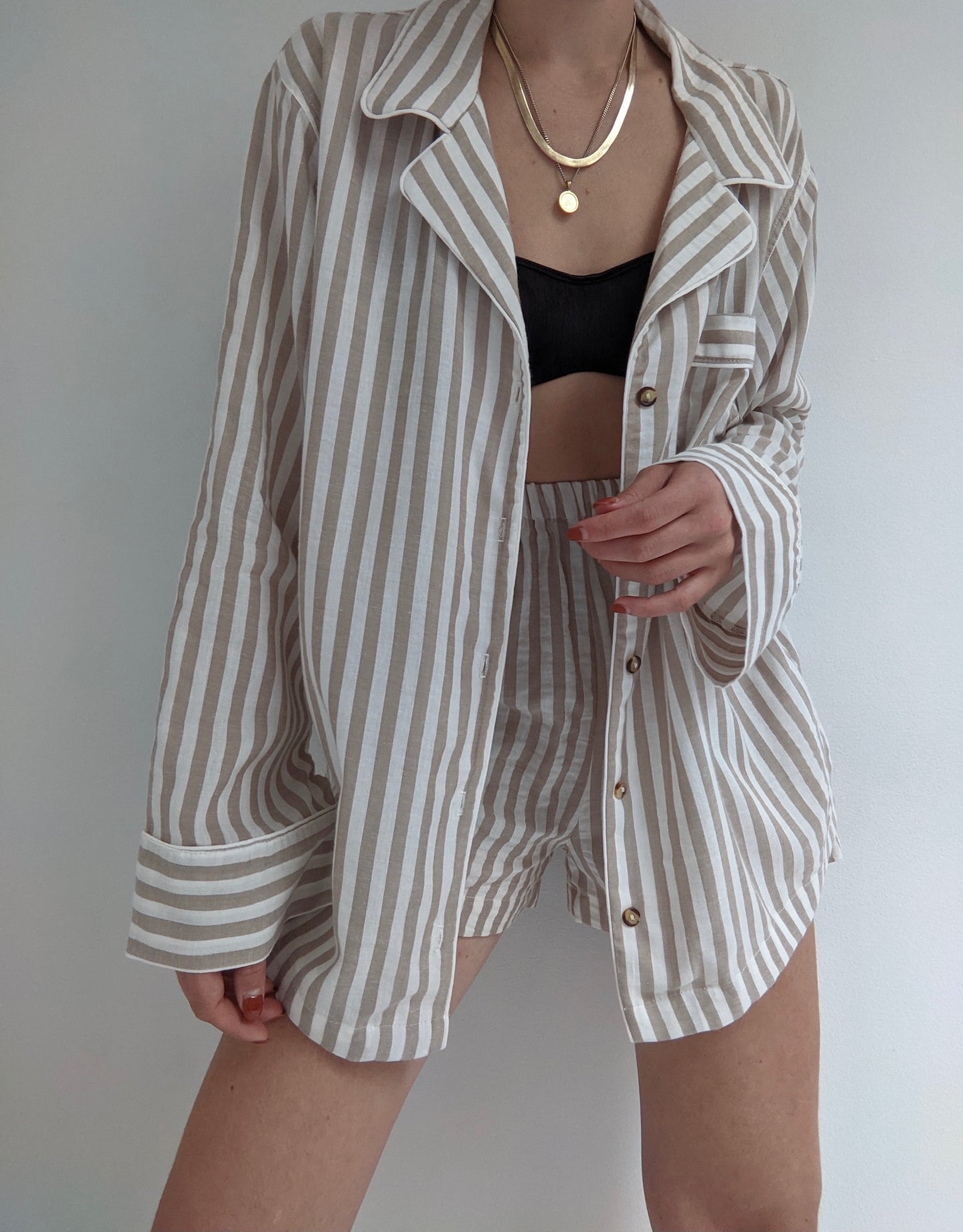 Tilly Striped Gauze Top