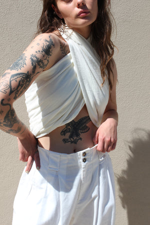 Na Nin Ellie Waffled Cotton Sarong / Available in Natural, Faded Black, Toffee