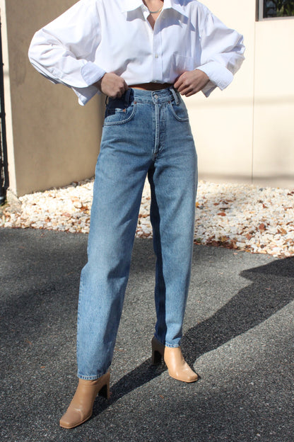 Tapered Baggy High Rise