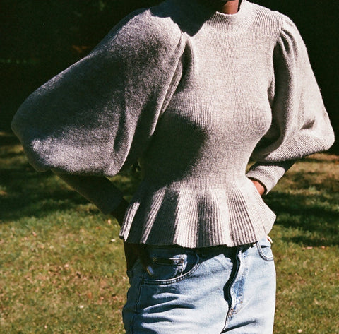 Lucia Zolea Claudine Sweater / Available in Cream and Dove