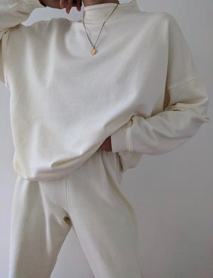 Na Nin James Cotton Mock Neck Sweatshirt / Available in Multiple Colors