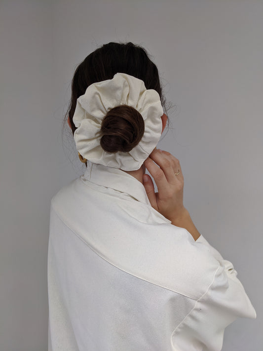 Raw Silk Scrunchie