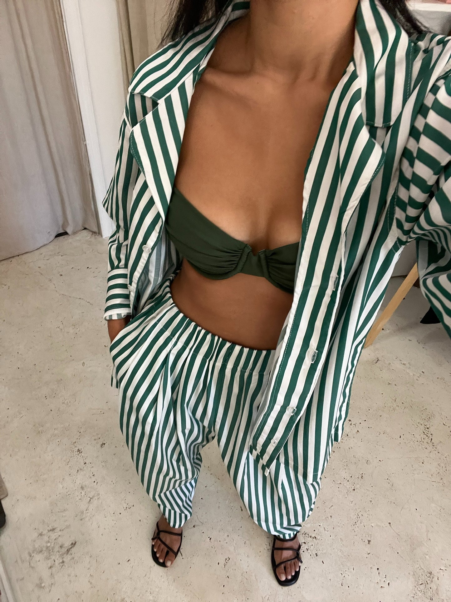 Tilly Striped Poplin Top