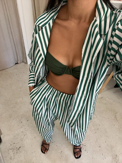 Tilly Striped Poplin Top