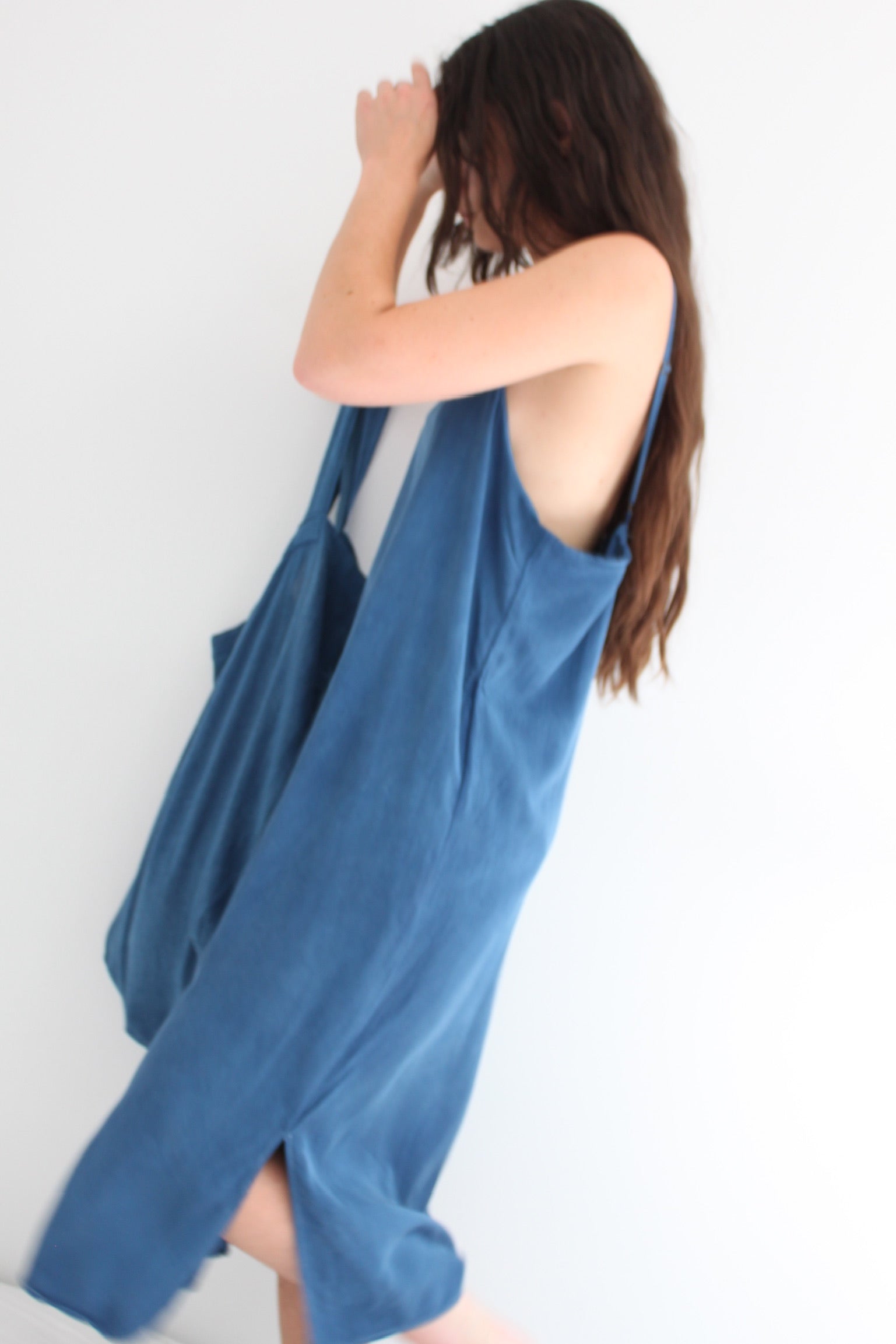 Na Nin + Shannon Studio Rose Vintage Wash Modal Slip Dress / Available in Ocean