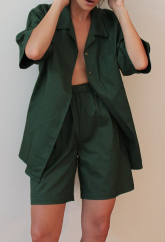 Na Nin Larry French Twill Shorts / Available in Onyx & Topiary