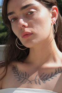 Sun & Selene The Naked Hoops / Available in Gold & Silver