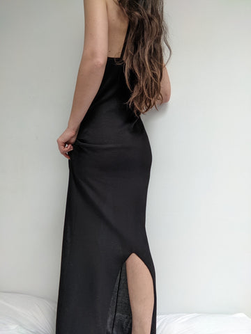 St. Agni Knit Halter Dress / Available in Black