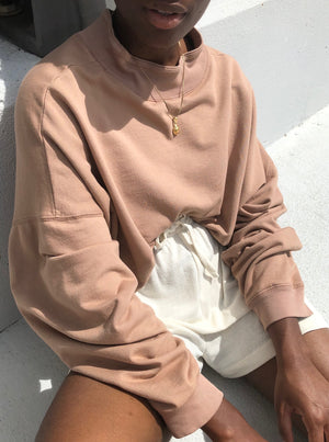 Na Nin James Cotton Mock Neck Sweatshirt / Available in Multiple Colors