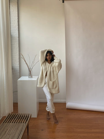 Na Nin Dylan Knitted Alpaca Coat / Available in Multiple Colors