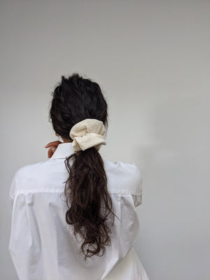 Na Nin Rippled Cotton Scrunchie / Available in Multiple Colors