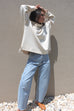 Mia Rippled Cotton Pullover | Cream main image 1