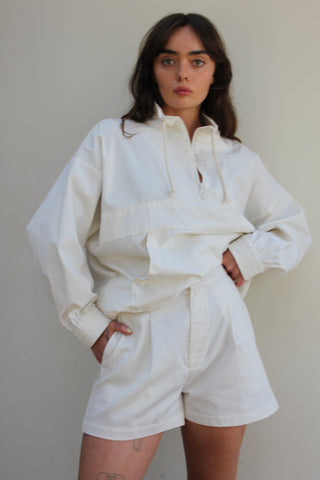Na Nin Rocco French Twill Popover / Available in Eggshell, Onyx, Topiary