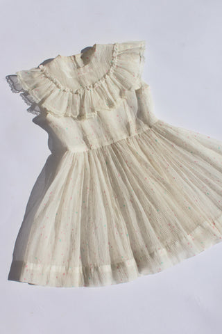 Vintage Mini Sheer Overlay Dress