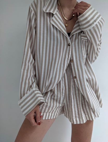 Tilly Striped Gauze Top