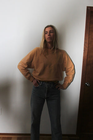 Na Nin + Shannon Studio Sloane Cotton Crewneck Sweatshirt / Available in Honey