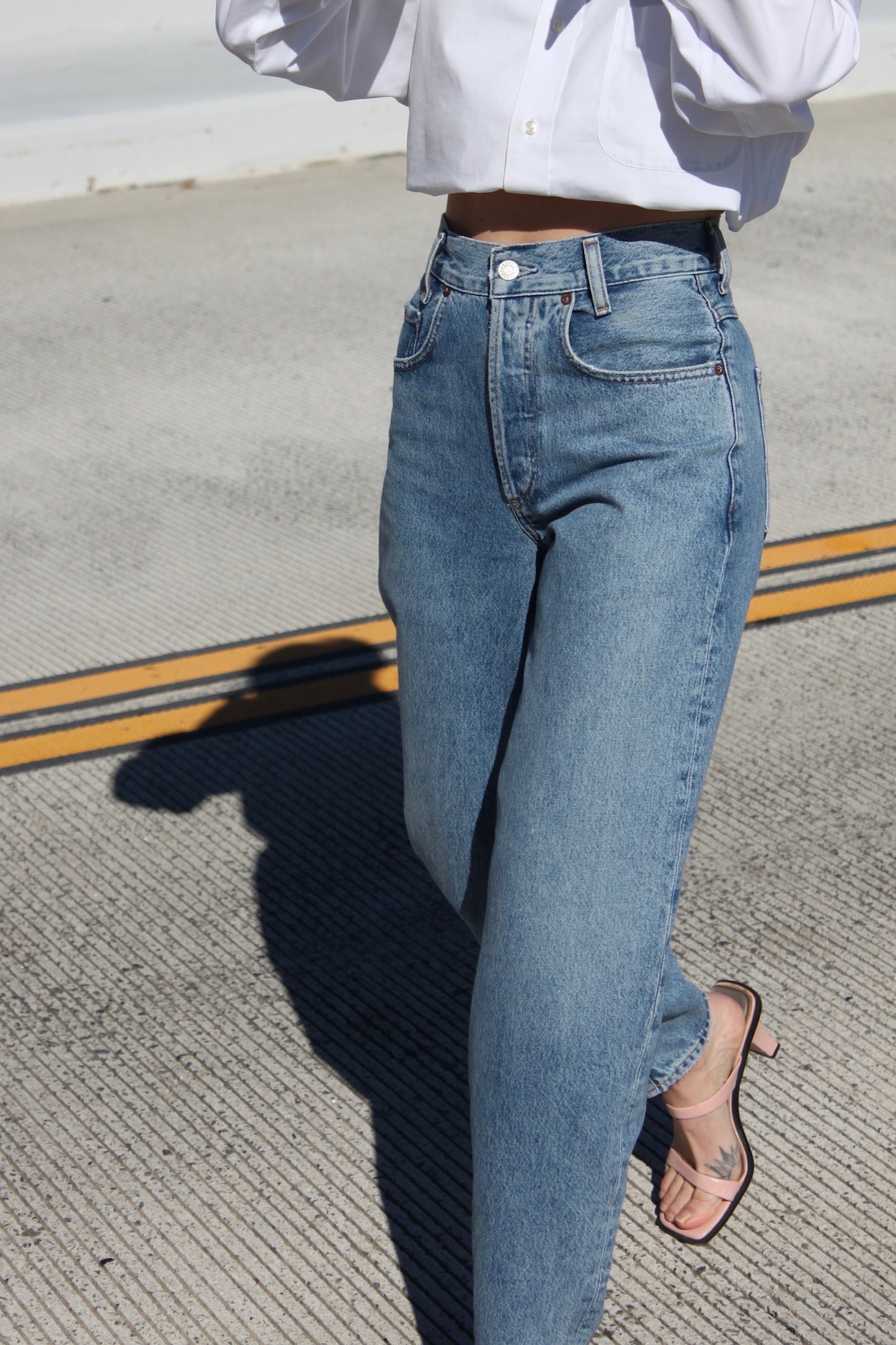 Tapered Baggy High Rise