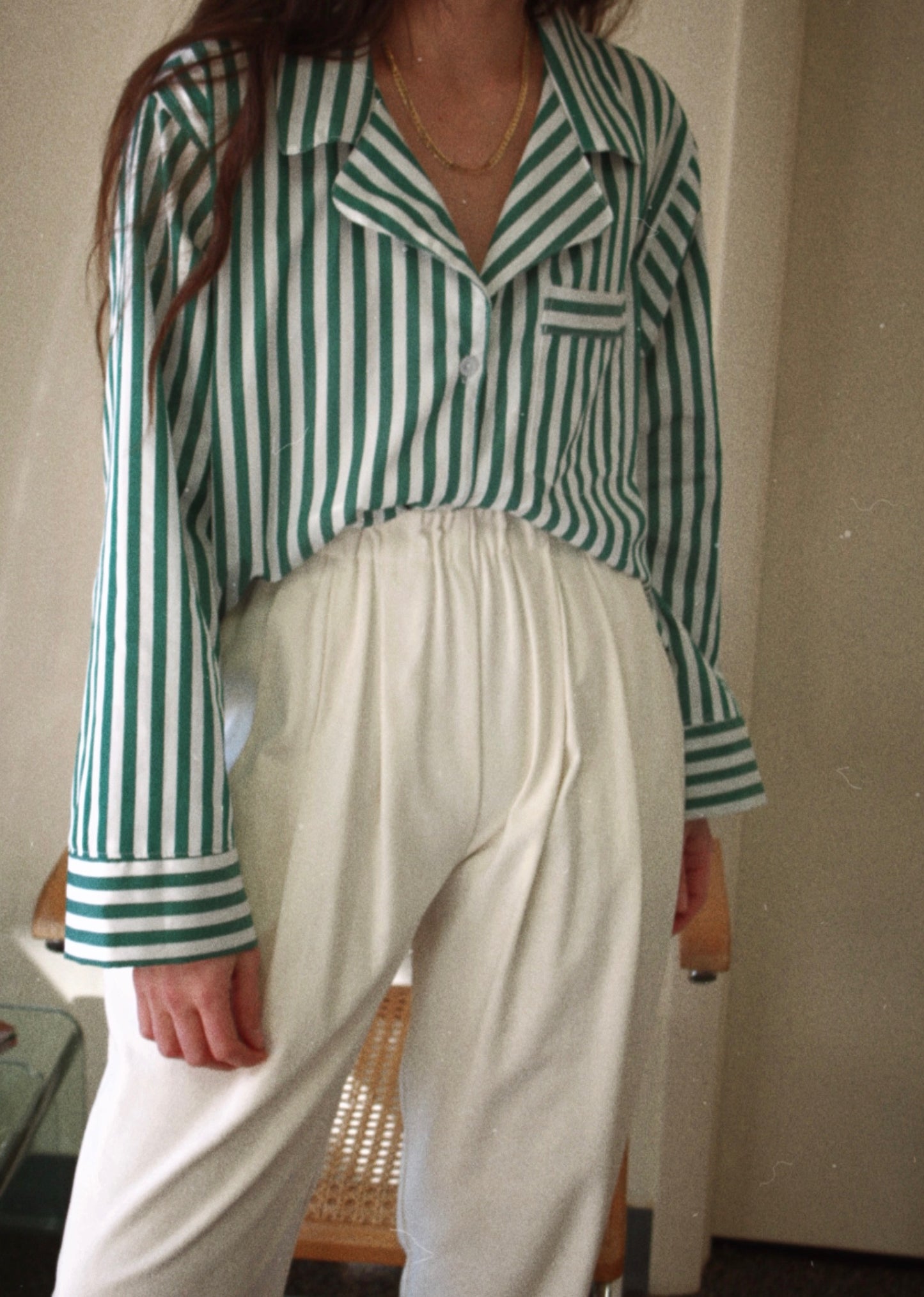 Tilly Striped Poplin Top