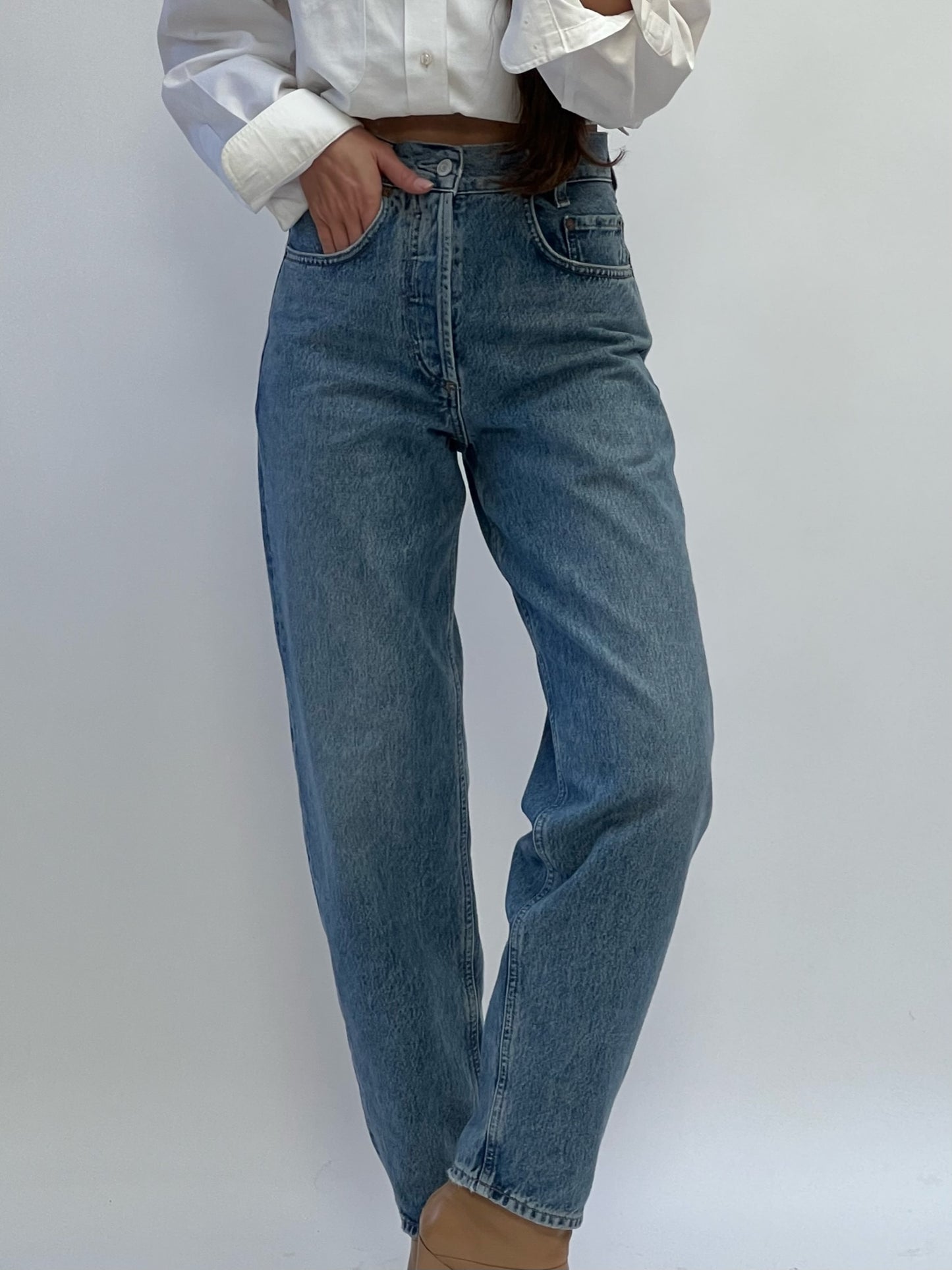 Tapered Baggy High Rise