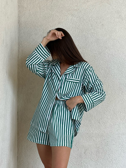 Tilly Striped Poplin Top