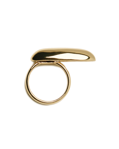 Common Muse Ines Elongated Ring / Available in Gold & Silver